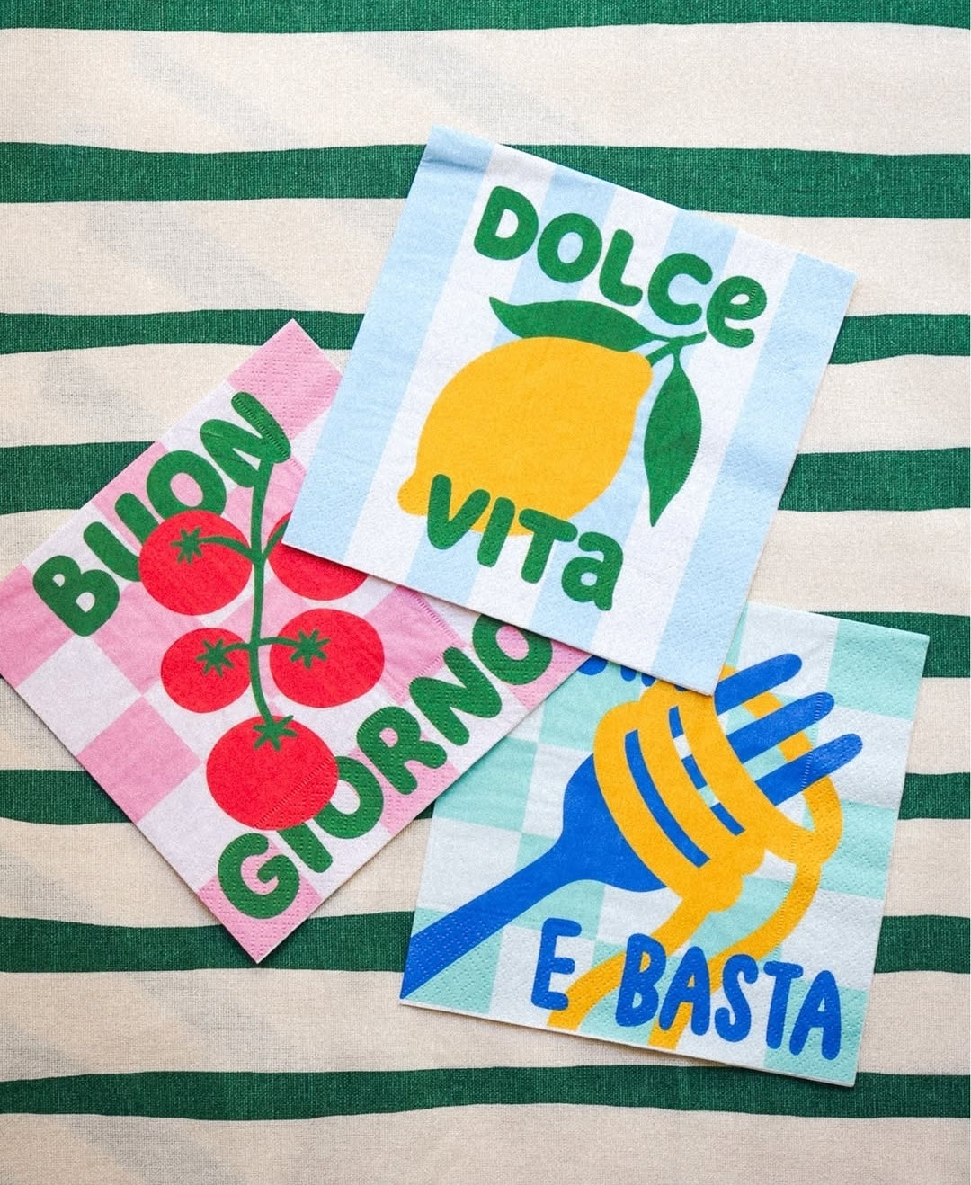 Serviettes en papier Pasta e Basta
