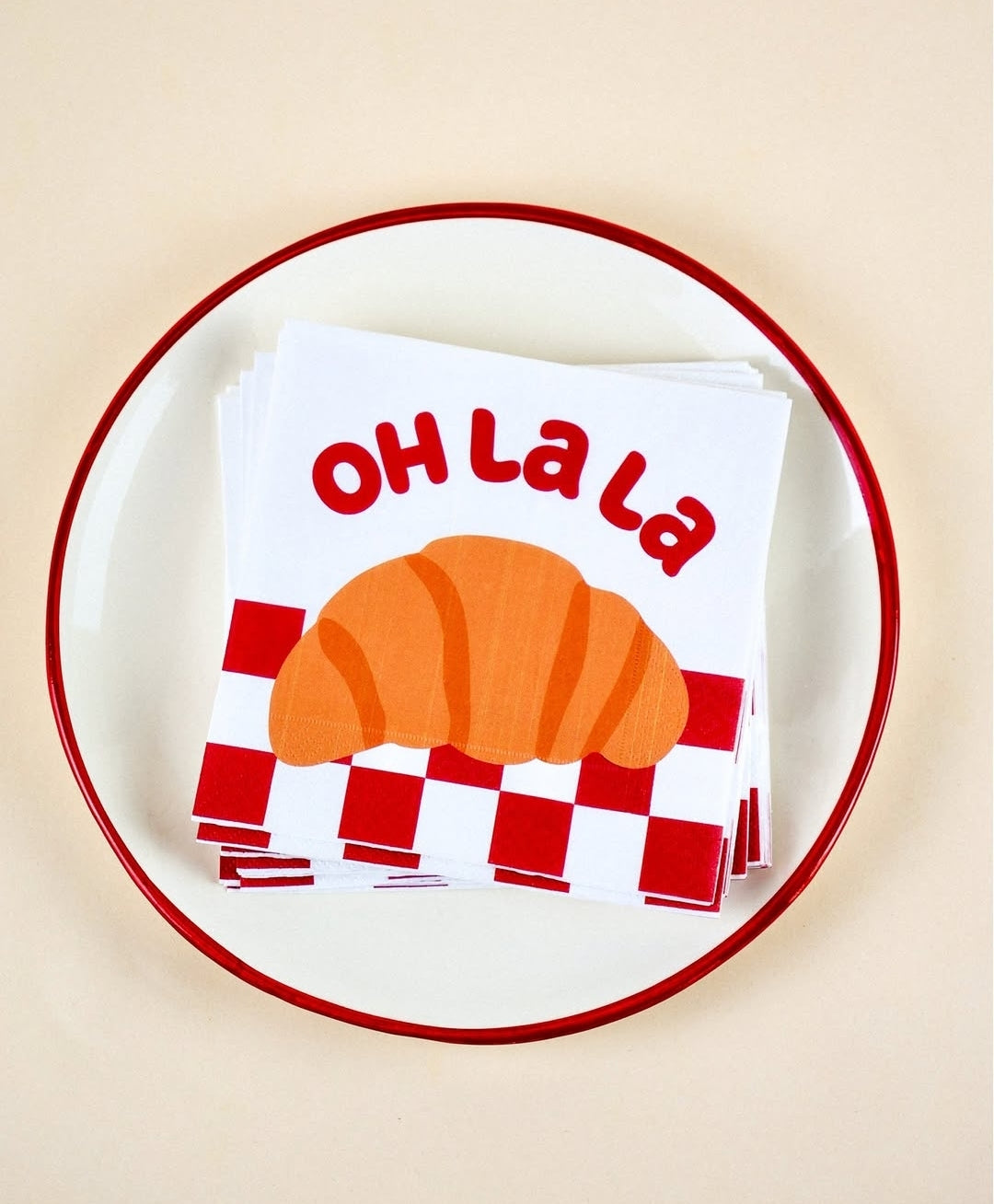 Serviettes en papier OH LA LA