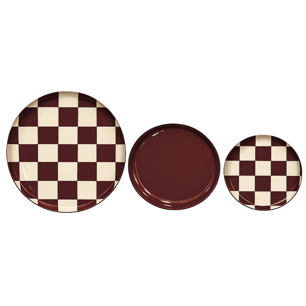 Set de 3 plateaux ronds Cuccina