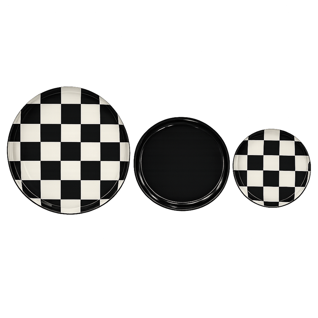Set de 3 plateaux ronds Cuccina