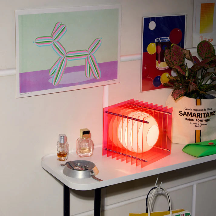 Lampe LOP - Small Square - rose