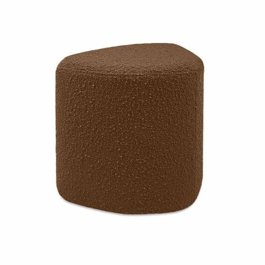Pouf EVE en tissu bouclette marron de la marque OPJET PARIS 