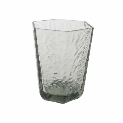 Verre à eau ROCKY gris fumé – OPJET PARIS, design structuré