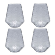 Lot de 4 verres à eau CLAUDE - gris