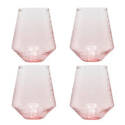 Lot de 4 verres à eau CLAUDE - rose