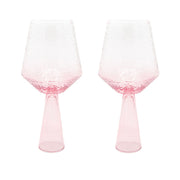 Lot de 2 verres à vin CLAUDE - rose