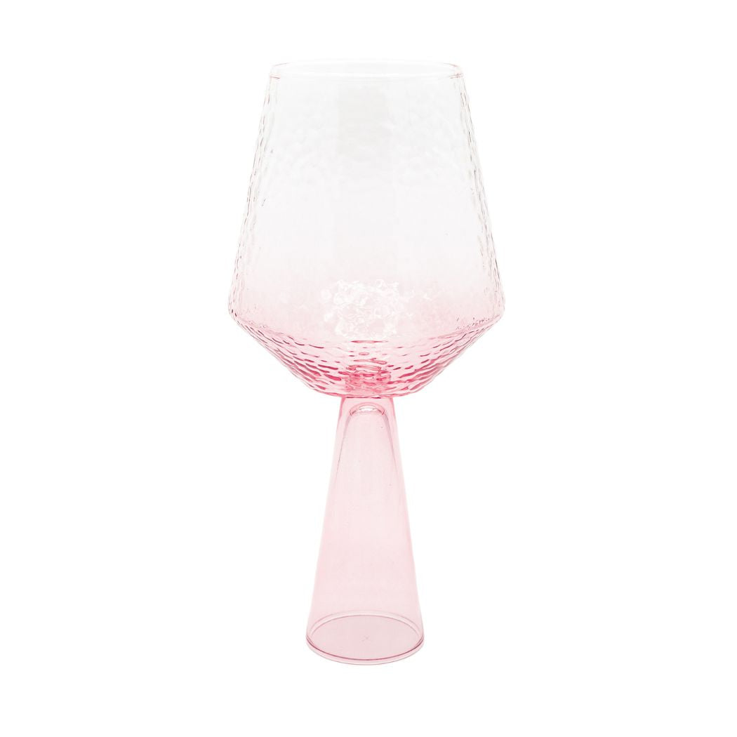 Lot de 2 verres à vin CLAUDE - rose