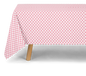 Nappe ZOE damier rose en coton Rose in April