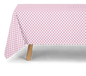 Nappe ZOE damier lila en coton Rose in April