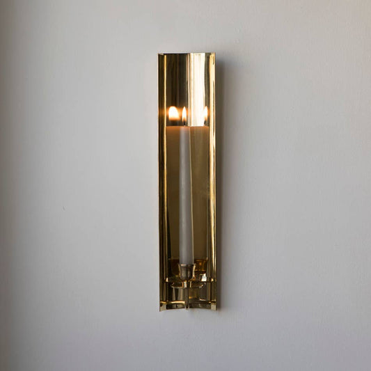 Applique à bougie en laiton