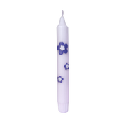 Bougie - Fleur rétro lilas