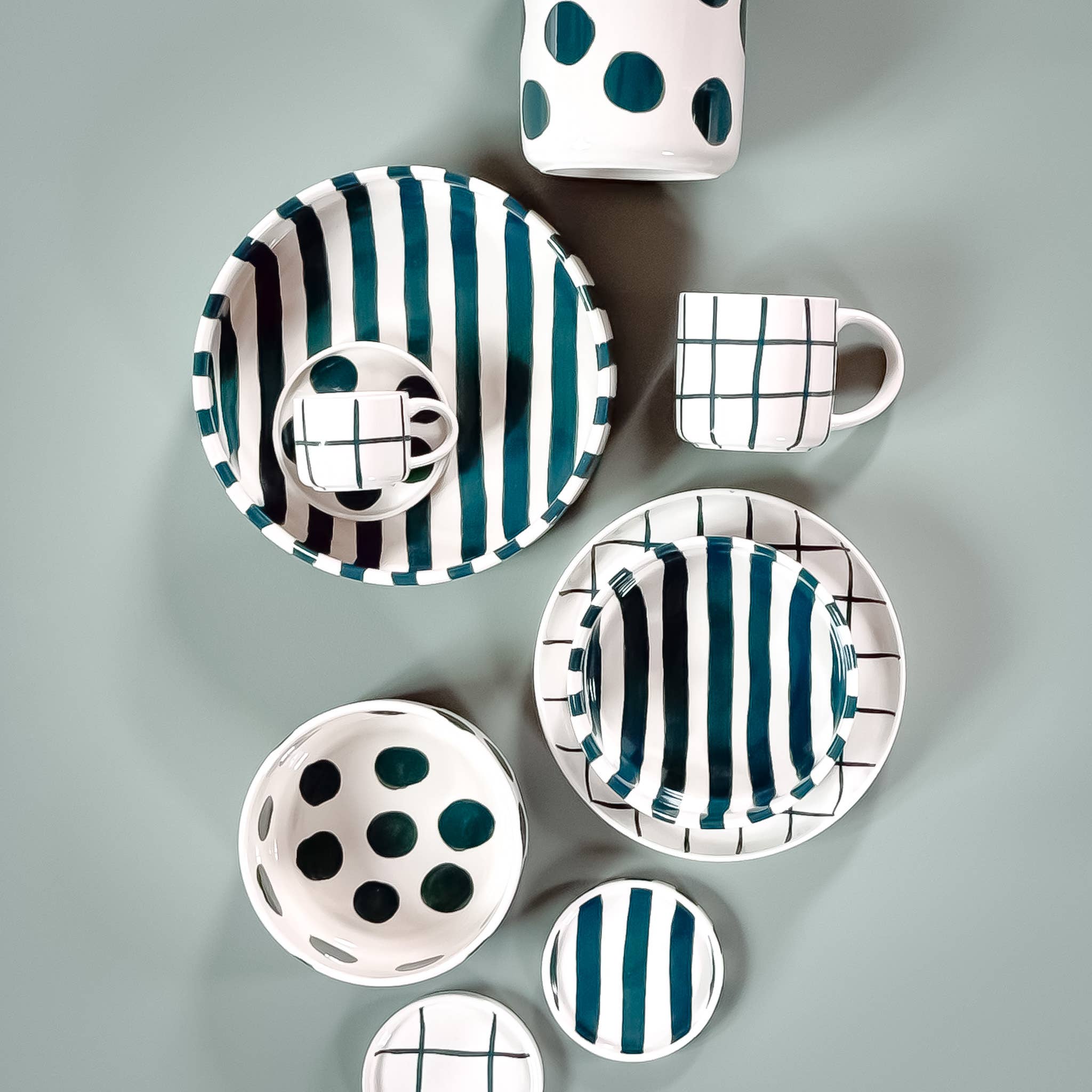 Mug GRID - vert doux