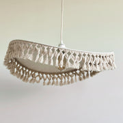 Abat‑jour Antoinette OPJET PARIS blanc PM Ø75 cm en coton fait main