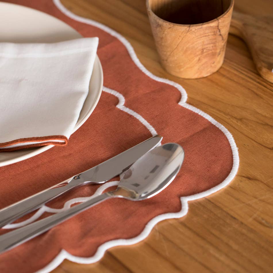 Lot de 2 sets de table en lin