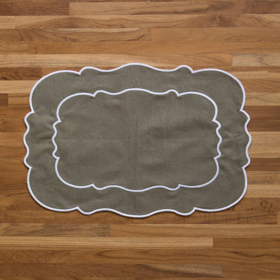 Lot de 2 sets de table en lin