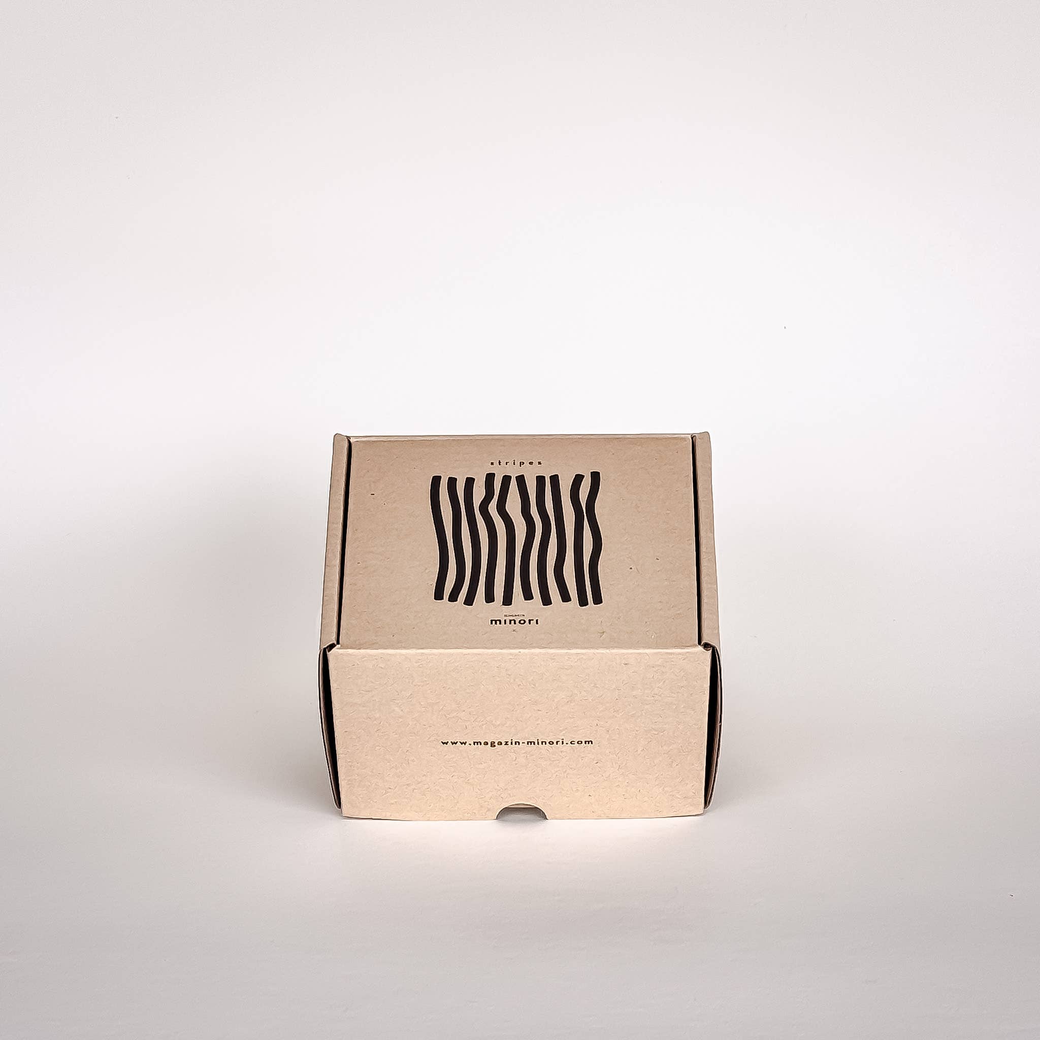 Set de 2 tasses espresso avec soucoupes – STRIPES rouge tramonto