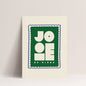 Affiche JOIE DE VIVRE Papier & Co – typographie graphique vert et crème – Poster déco 30x40 cm
