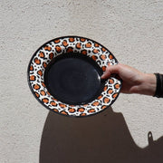Assiette creuse motif léopard, FIERA de Maison Marmol, fabriquée en Espagne.