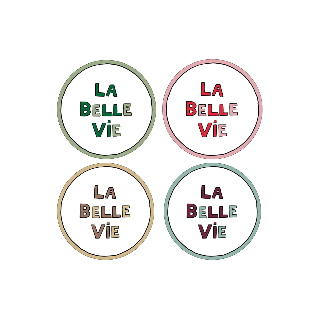 Assiettes à dessert LA BELLE VIE