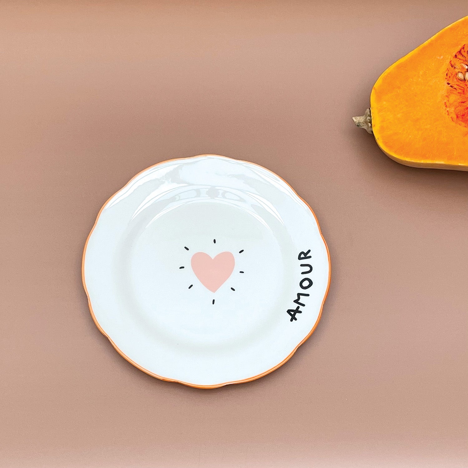 Assiettes à dessert AMOUR (x4)