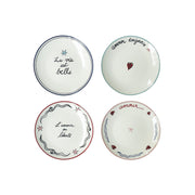 Assiettes à dessert AMOUR EN LIBERTE (x4)