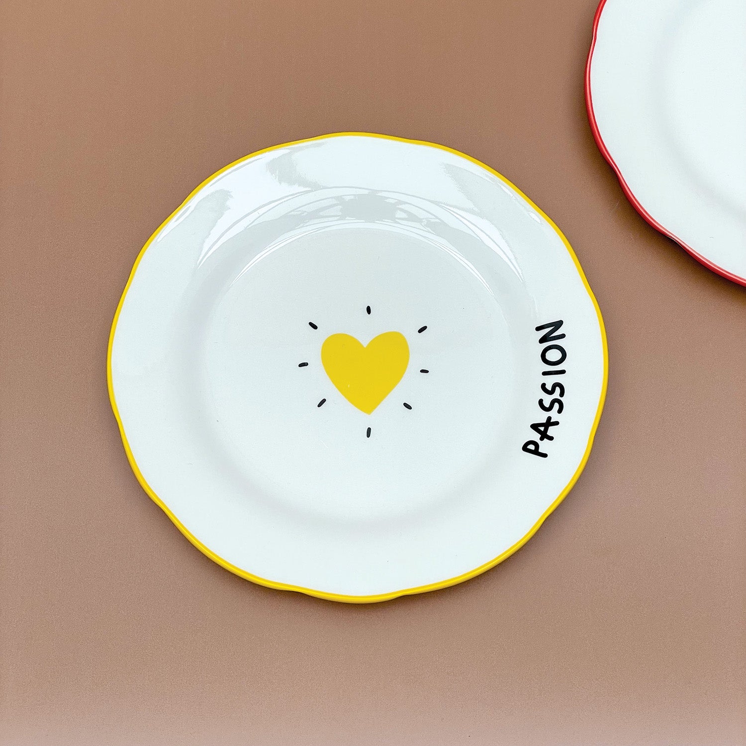 Assiettes à dessert AMOUR (x4)