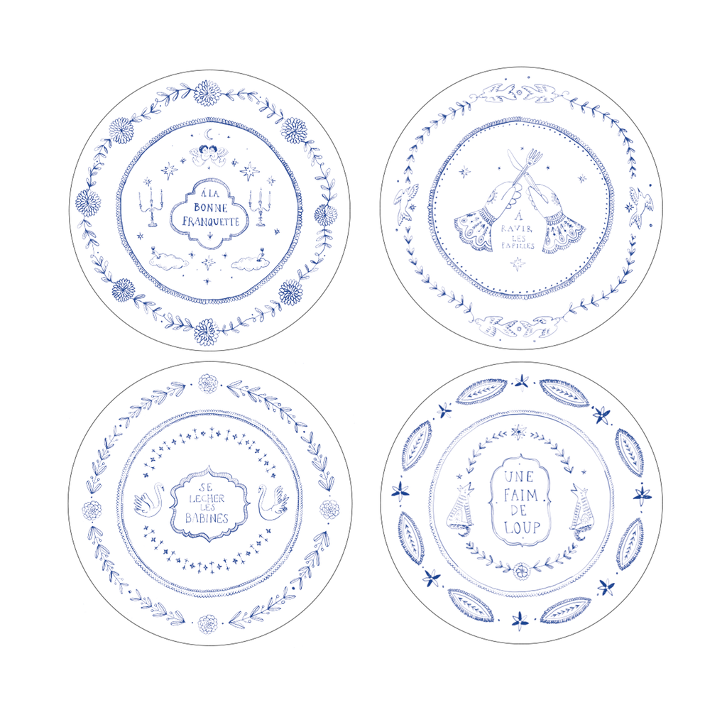 Set de 4 assiettes GOURMANDISE
