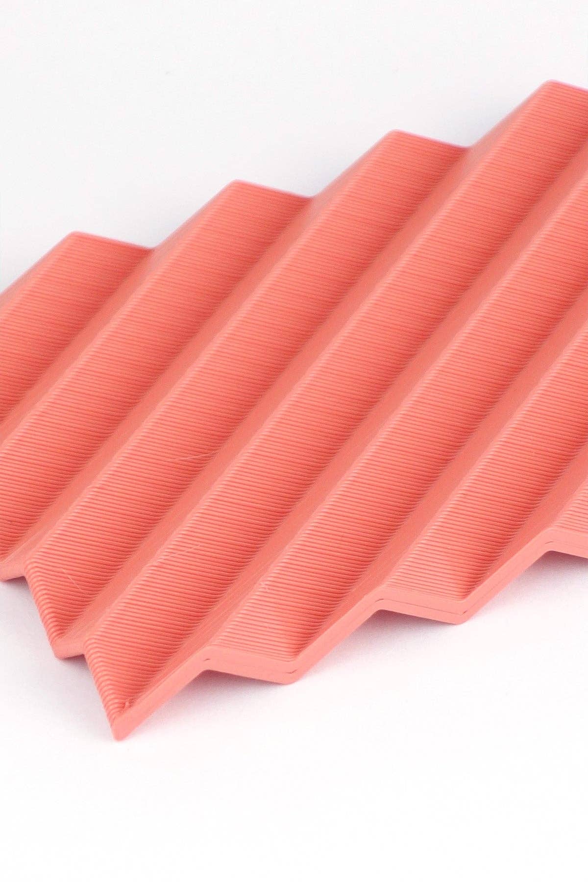 Porte-savon en plastique recyclé – Rouge Corail Cascade