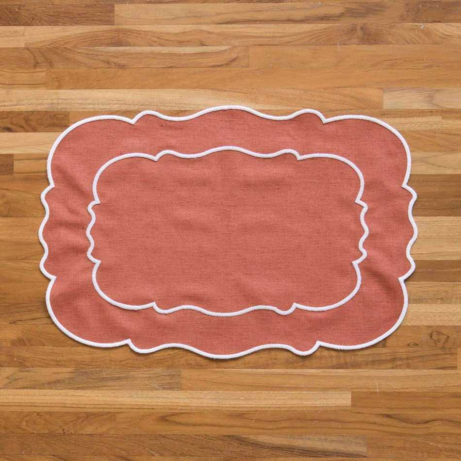 Lot de 2 sets de table en lin