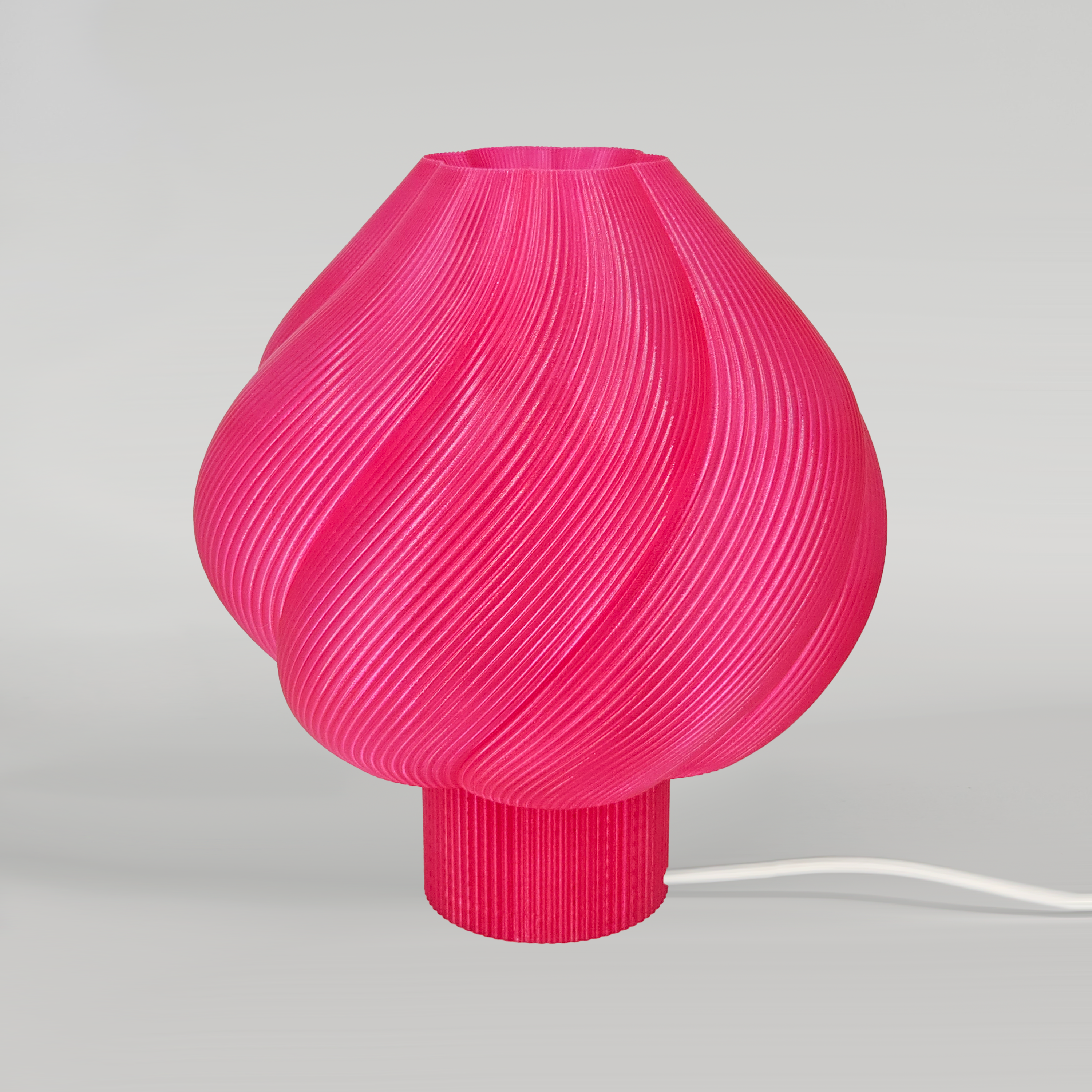 Lampe SHELL - rouge framboise