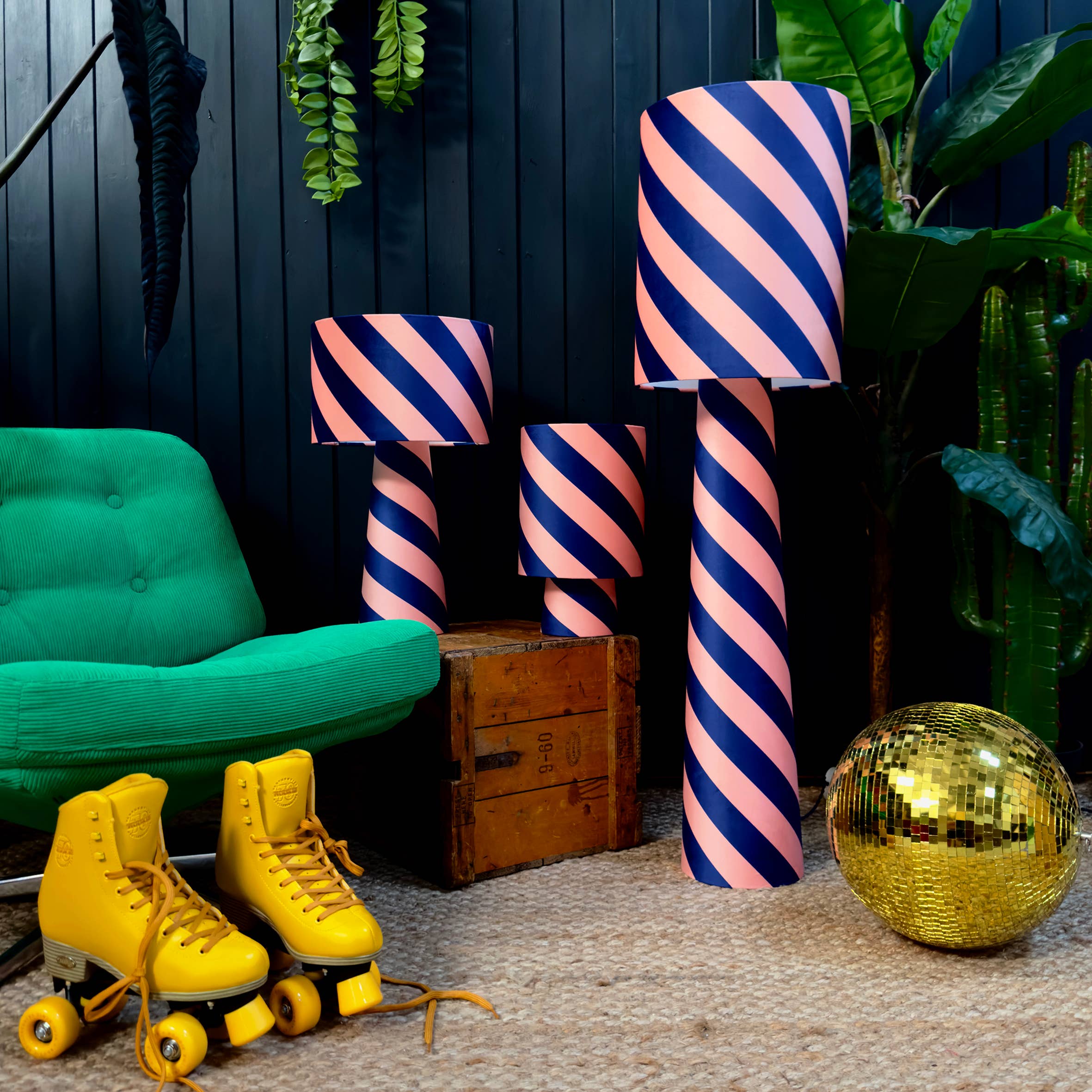 Lampe en velours Helter Skelter sans-fil - peach fuzz