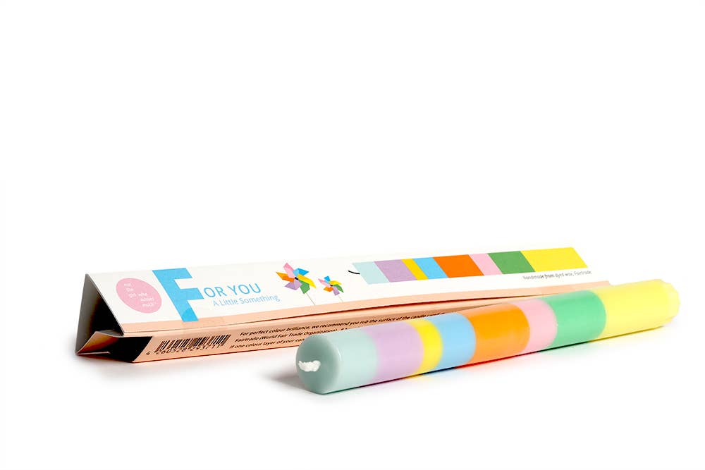 Bougie multicolore POUR TOI