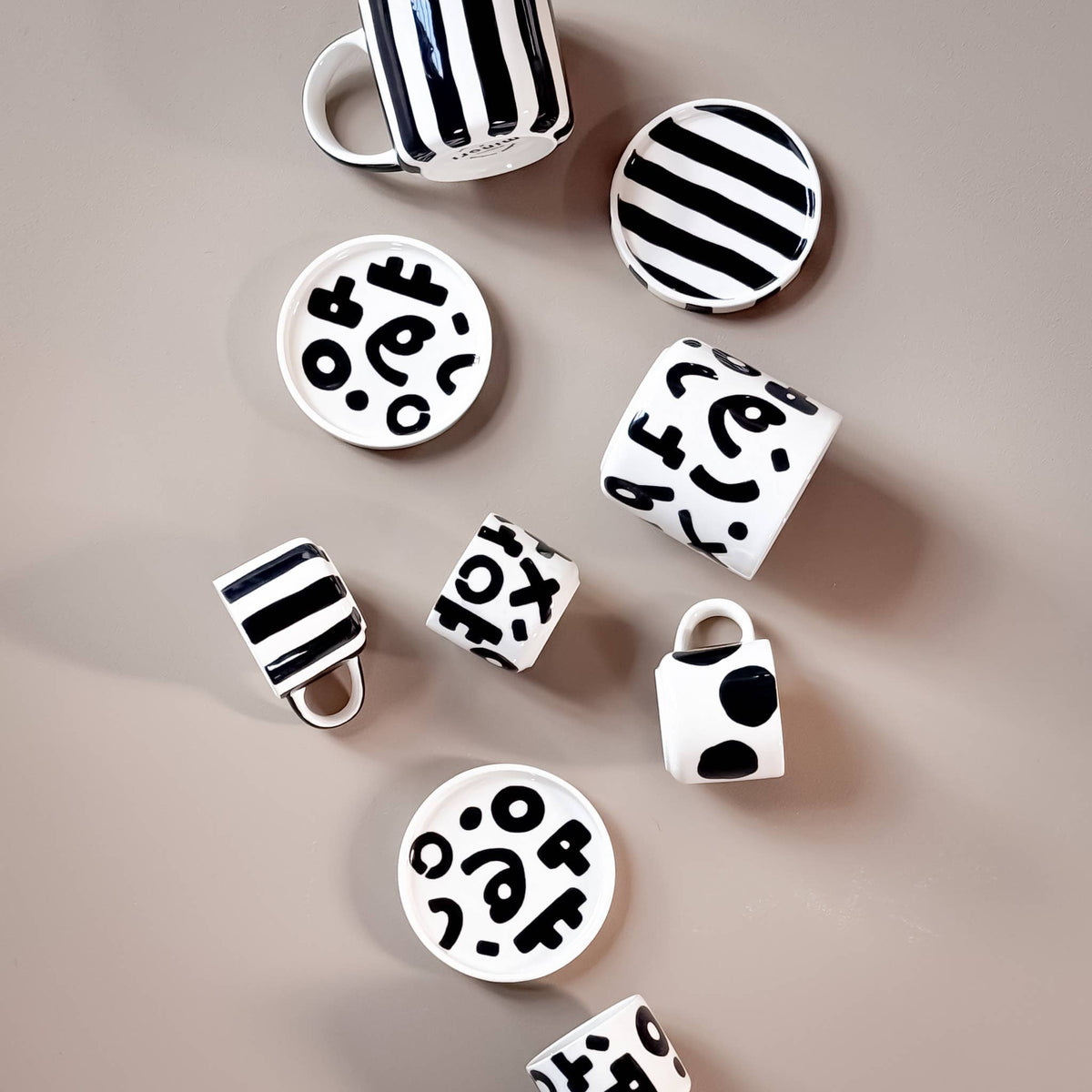 Set de 2 tasses espresso NOIR VOLCAN