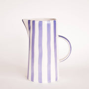 Carafe en céramique rayée KANNE - palazzo purple