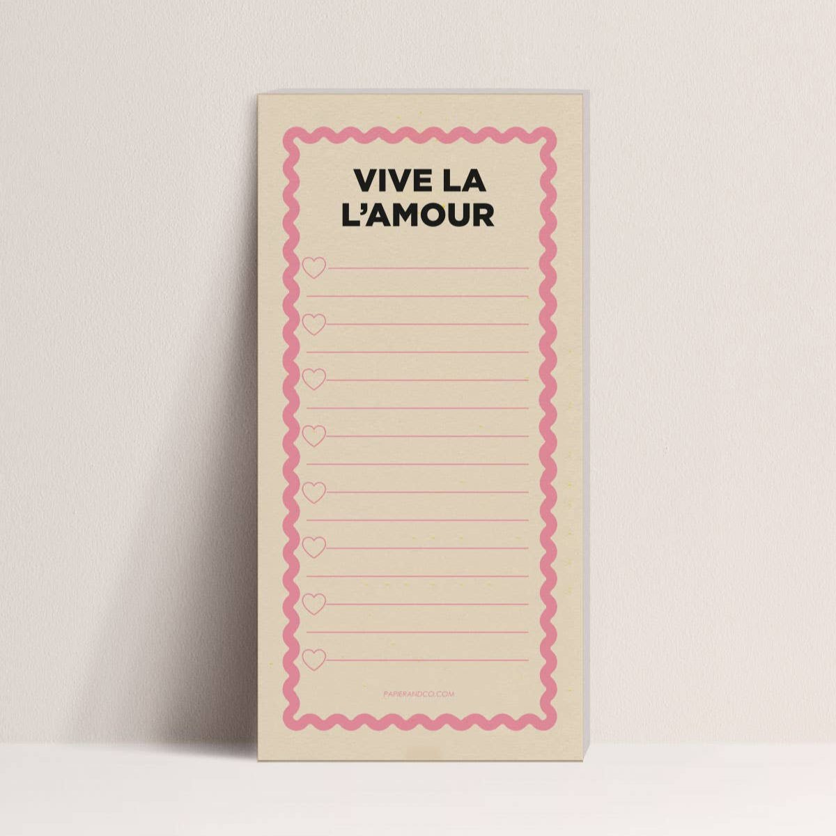 Bloc-notes VIVE LA L'AMOUR : Romantisme au Quotidien