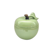 Boite en céramique, en forme de pomme, vert matcha de OPJET PARIS