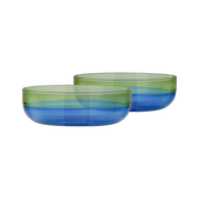Set de 2 bols OCEAN - bleu & vert