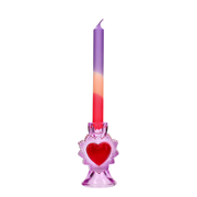 Bougeoir cœur rose – 12,5 cm