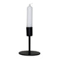 Bougeoir pied rond métal Housevitamin – noir mat minimaliste