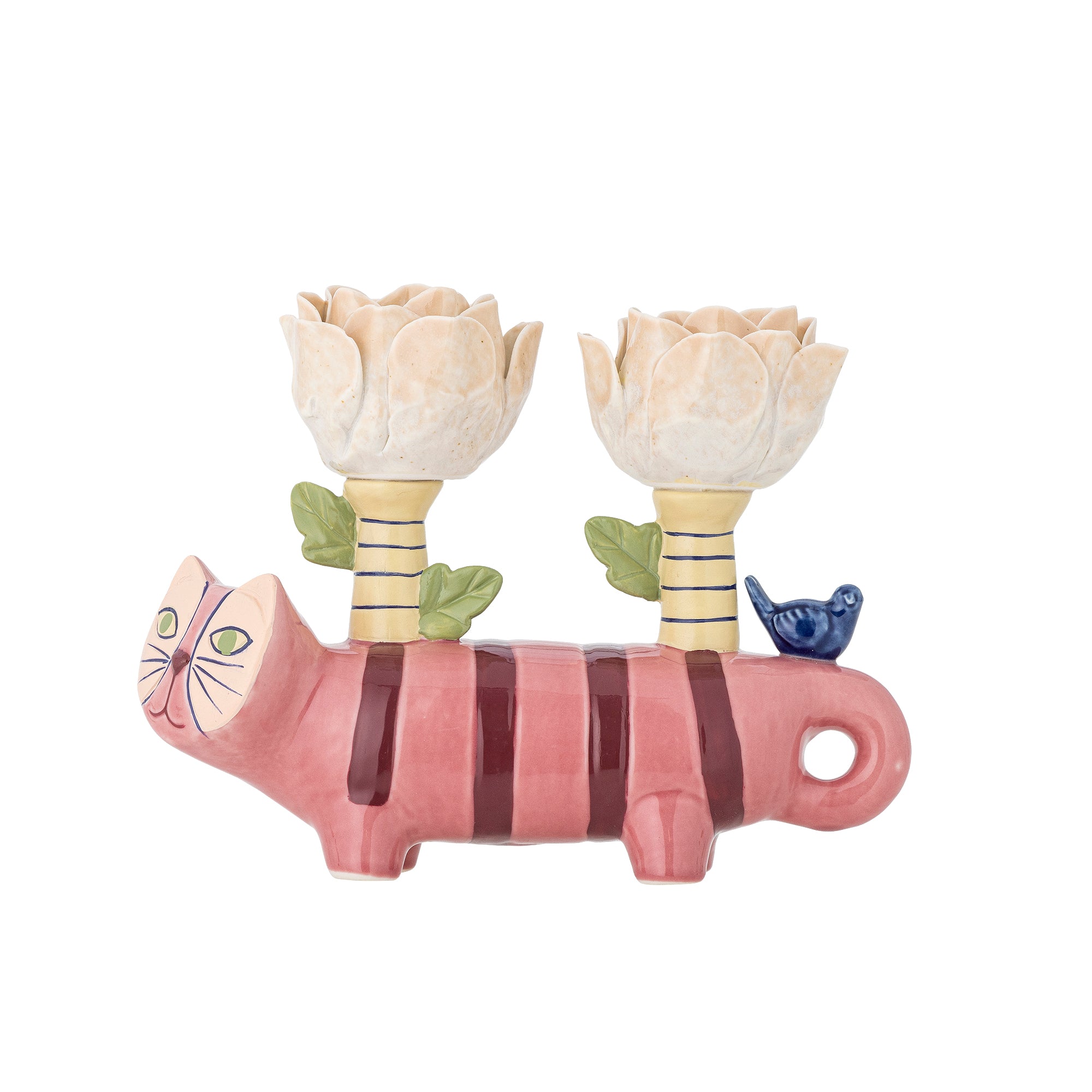 Bougeoir Chat En Plâtre Mignon - Décoration Maison Bureau Cadeau Amoureux Des Chats