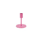 Bougeoir pied rond métal Housevitamin – rose néon vibrant