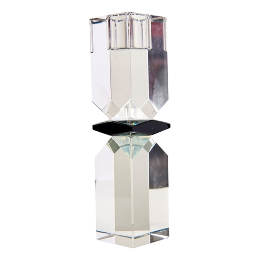 Bougeoir CRISTAL - Translucide / gris