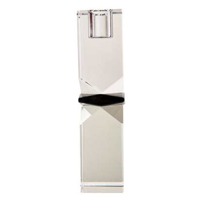 Bougeoir CRISTAL - Translucide / gris
