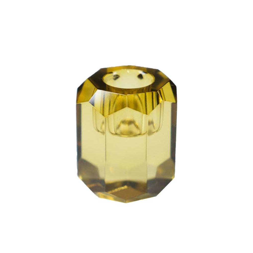 Bougeoir facette - vert