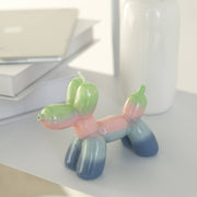 Bougie en forme de chien ballon, arc-en-ciel de Helio Ferretti