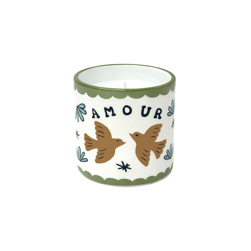 Bougie parfumée OISEAUX - Ambre
