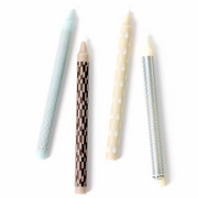 Bougies imprimé MAHOGANY BLUES (set de 4)