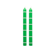 Lot de 2 bougies hautes vert intense | Helio FERRETTI