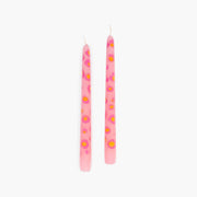 Lot de 2 bougies léopard, rose | BETTINA JANE