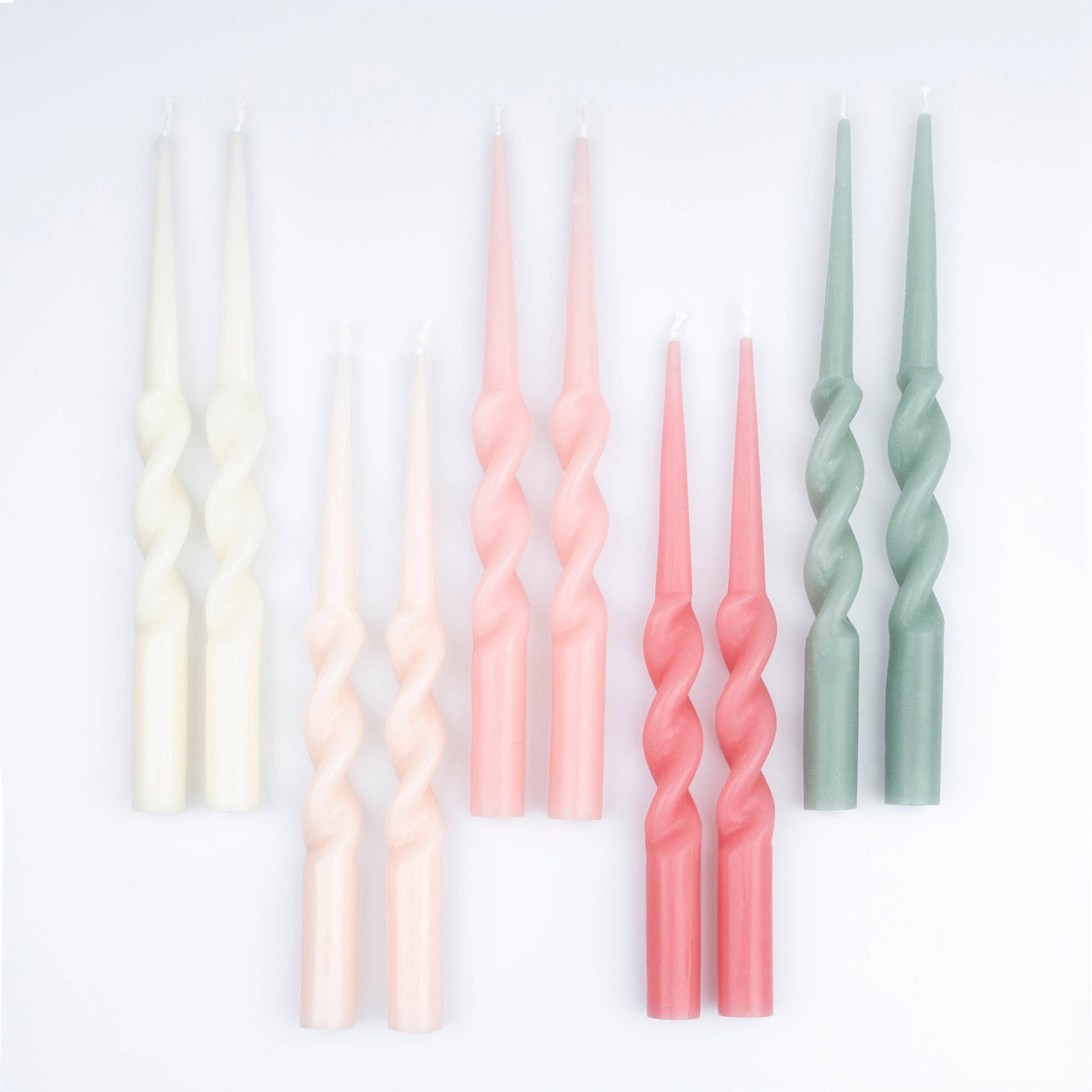 Coffret de 10 bougies torsadées – Édition Liberty London